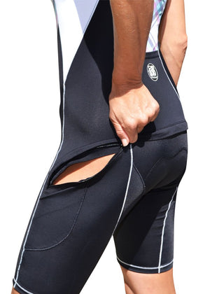 Femme Riviera "Sneak-A-Poo" Trisuit aka "Bathroom Friendly"