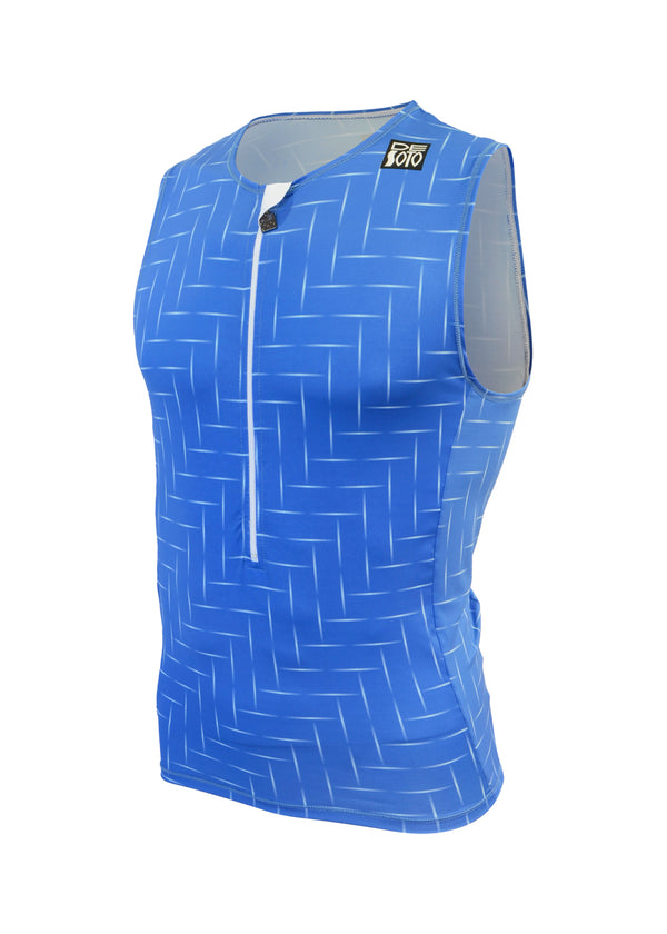 Camiseta de triatlón con media cremallera Skin Cooler para hombre - SBTRI