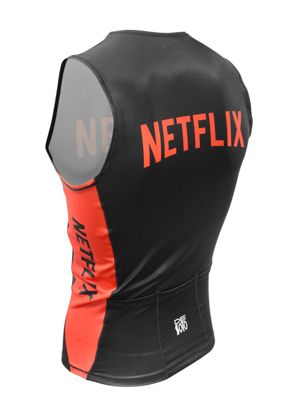 Top de triatlón con media cremallera Skin Cooler para hombre, personalizado