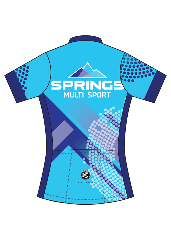 Top de triatlón con cremallera completa y manga corta para mujer Skin Cooler - Team P3