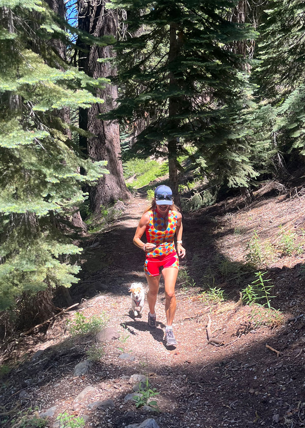 Top con media cremallera y efecto enfriador de piel para mujer