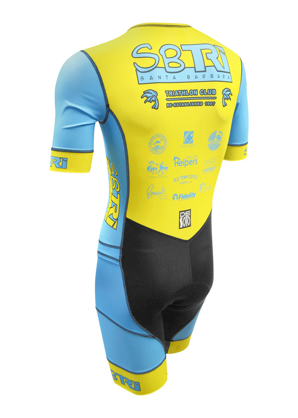 Traje de triatlón de manga corta Mobius para hombre, personalizado