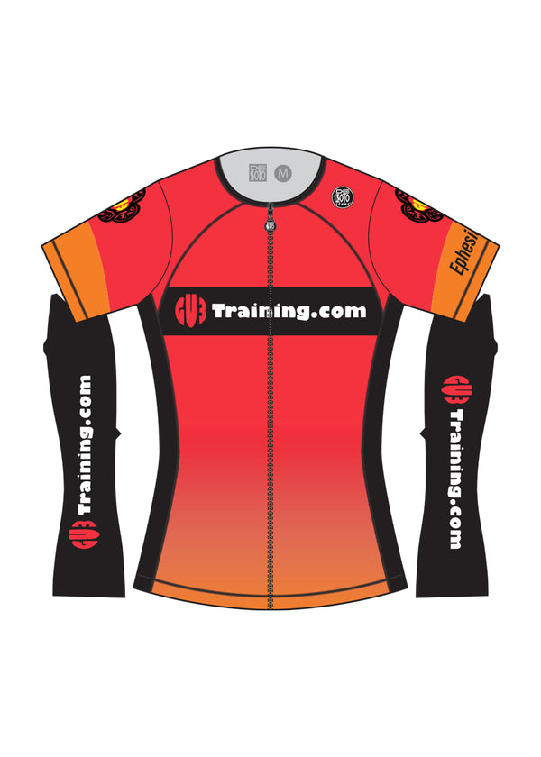 Top de triatlón de manga corta Skin Cooler para mujer - GU3