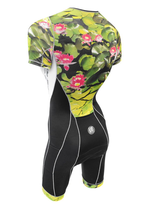 Traje de triatlón Riviera para mujer, manga corta