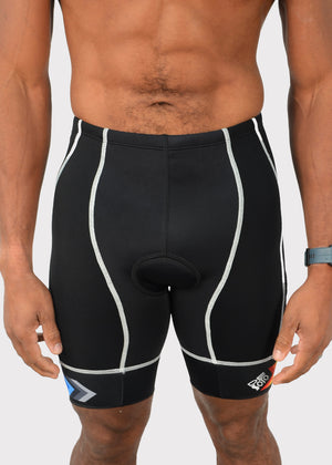Pantalón corto de triatlón Forza de tiro alto y 4 bolsillos para hombre (diseña el tuyo propio)