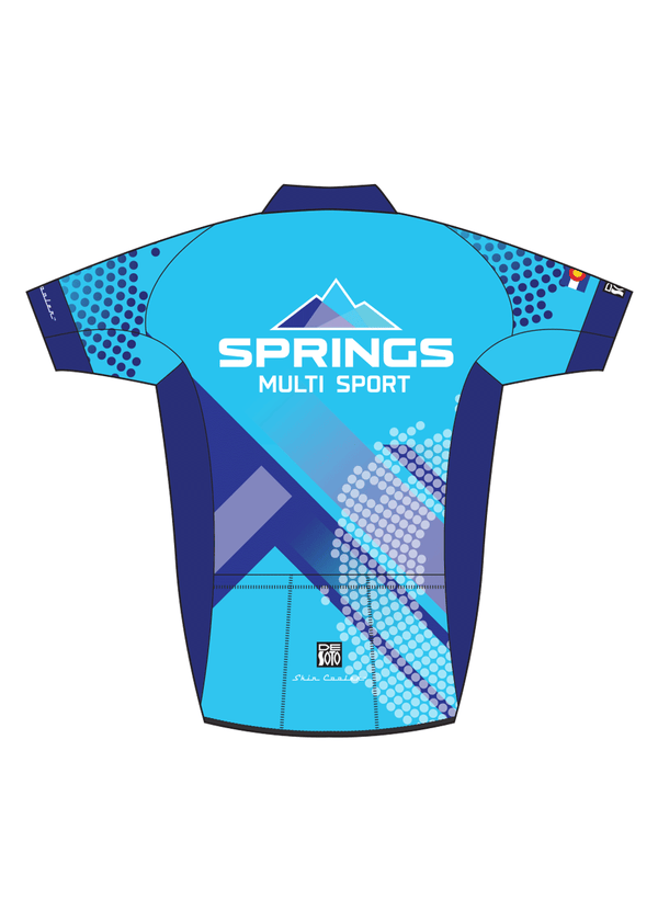 Camiseta de triatlón con cremallera completa y manga corta para hombre Skin Cooler - Team P3