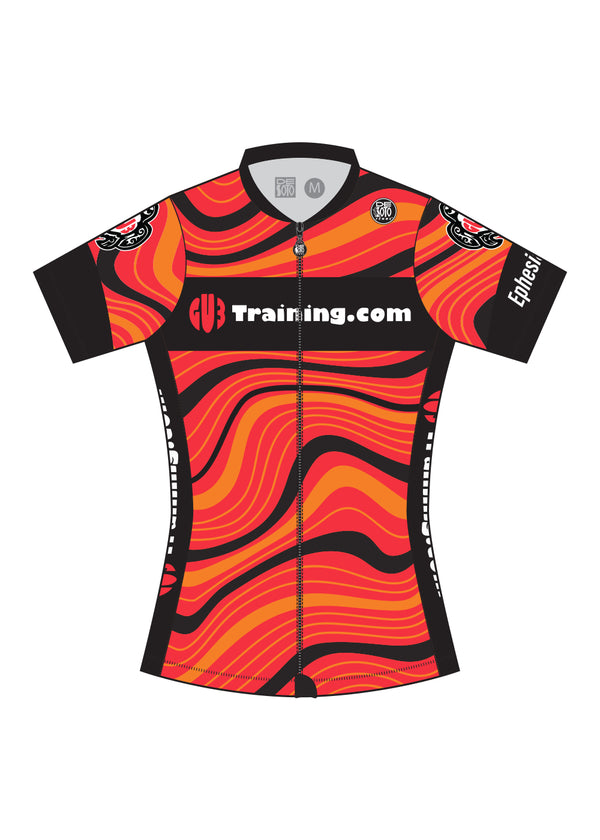 Top de triatlón de manga corta Skin Cooler para mujer - GU3