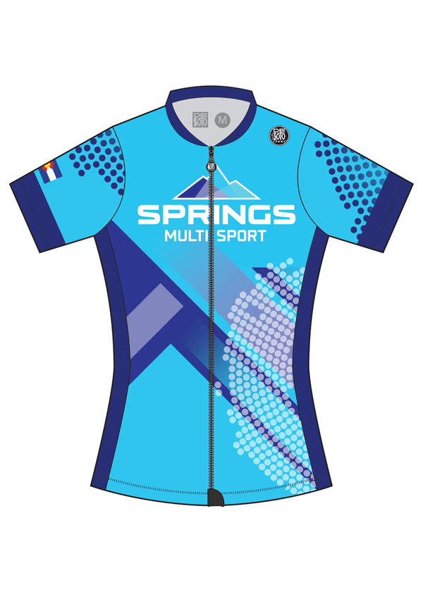 Top de triatlón con cremallera completa y manga corta para mujer Skin Cooler - Team P3