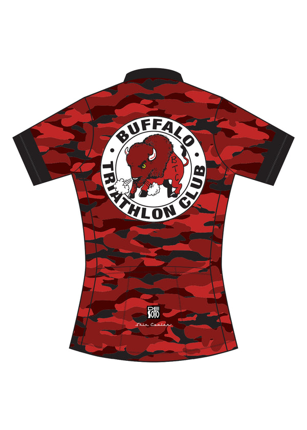 Women’s Skin Cooler Full Zip Tri Top Short Sleeve - Buffalo Triathlon Club (BTC)