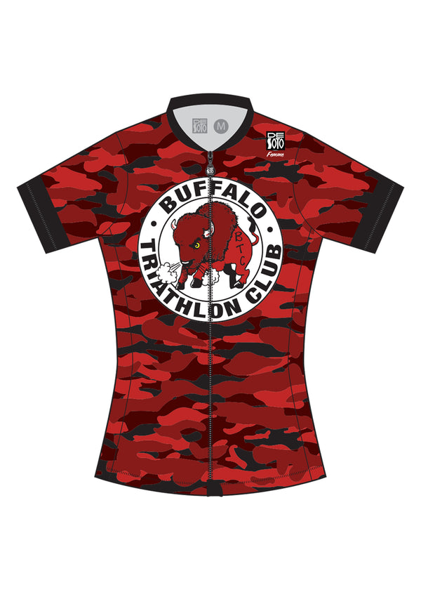 Women’s Skin Cooler Full Zip Tri Top Short Sleeve - Buffalo Triathlon Club (BTC)