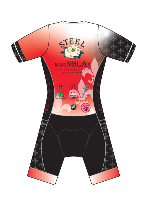 Women’s Mobius Trisuit Sleeved - Steel MagNOLA