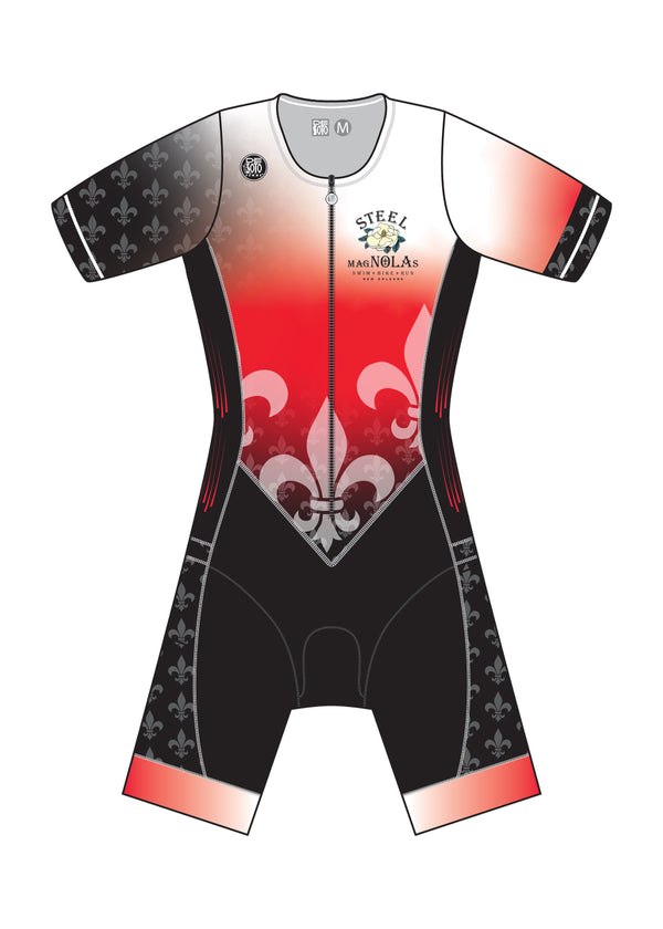 Women’s Mobius Trisuit Sleeved - Steel MagNOLA