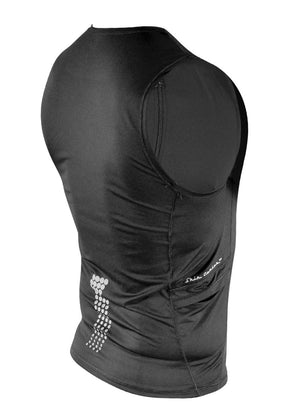 Top con media cremallera y enfriador de piel para hombre