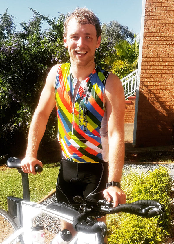 Camiseta de triatlón con media cremallera Skin Cooler para hombre - SBTRI