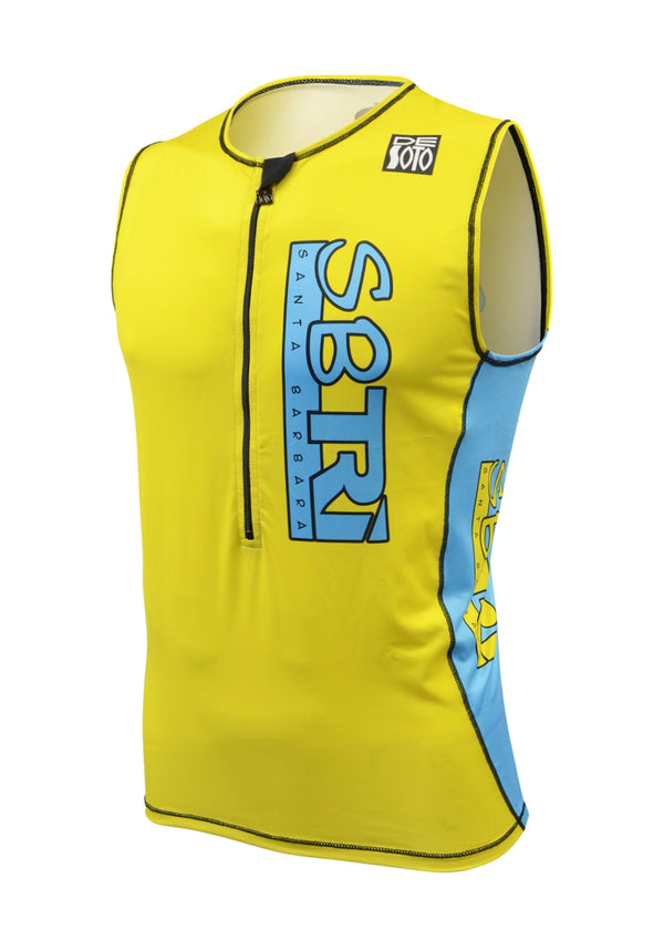 Camiseta de triatlón con media cremallera Skin Cooler para hombre - SBTRI