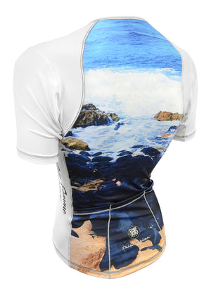 Top con cierre completo y enfriador de piel para mujer